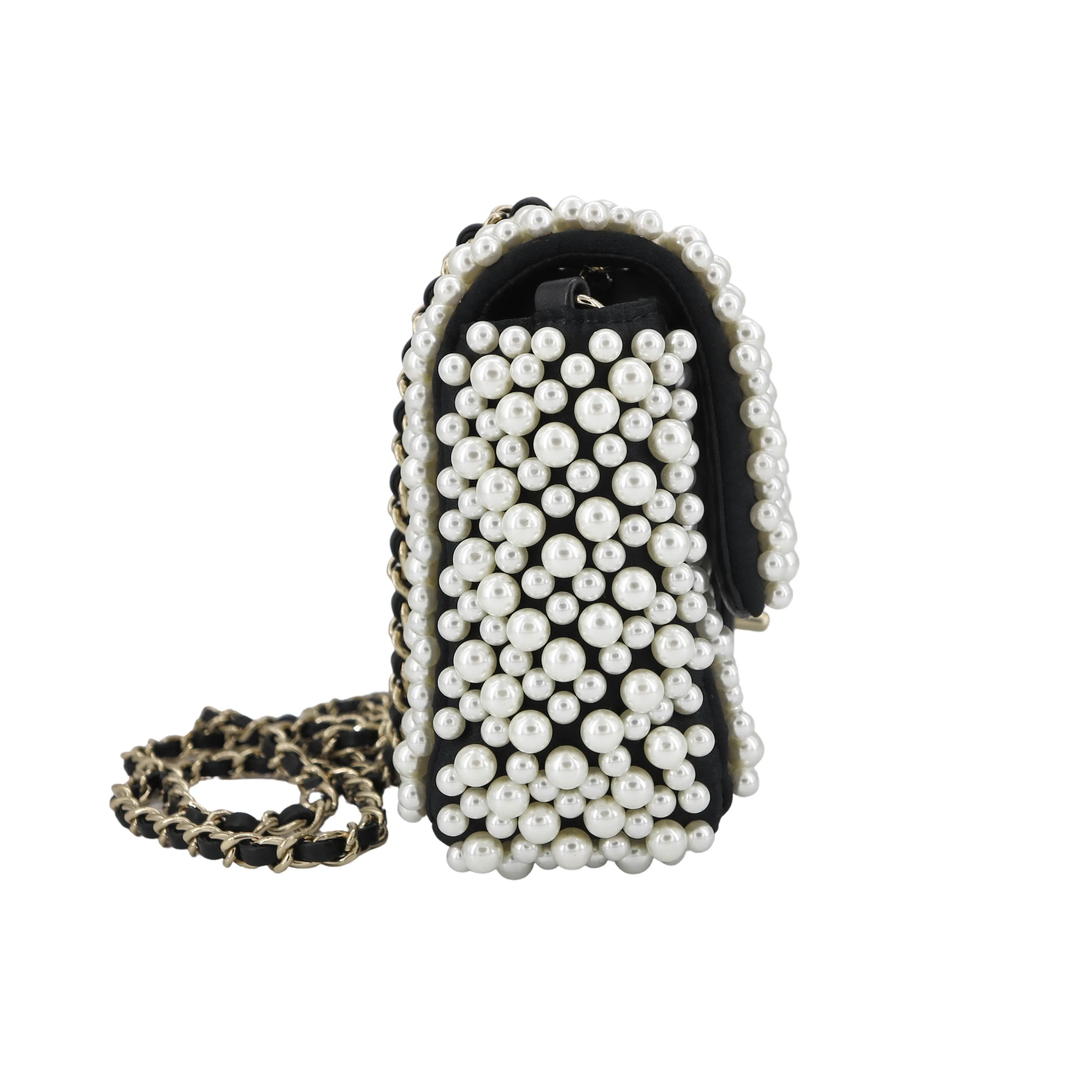 19S Mini Pearl Flap Bag
