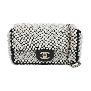 19S Mini Pearl Flap Bag