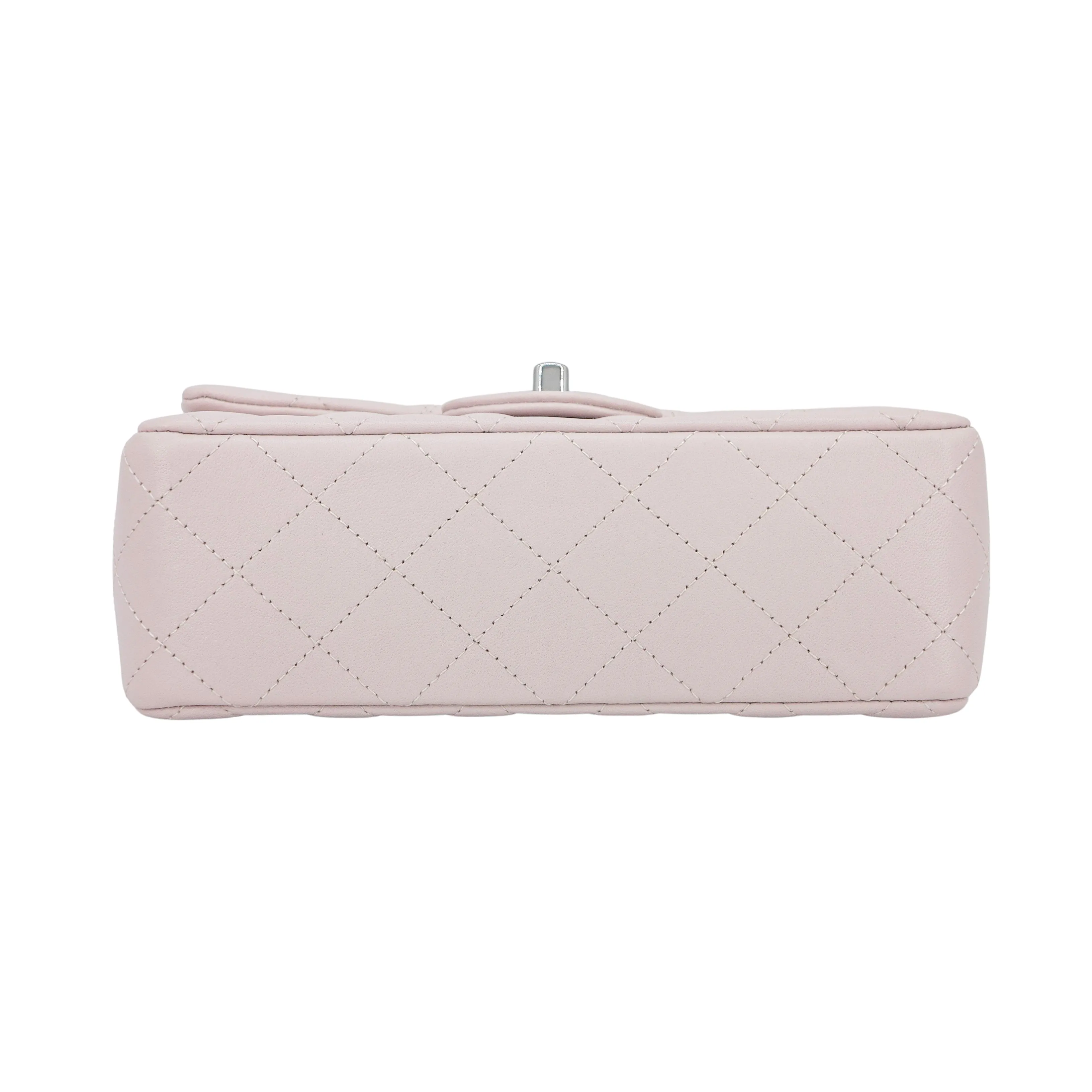 21B Light Purple Lambskin Mini Rectangular Flap Bag