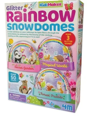 4M KidzMaker Glitter Rainbow Water Domes