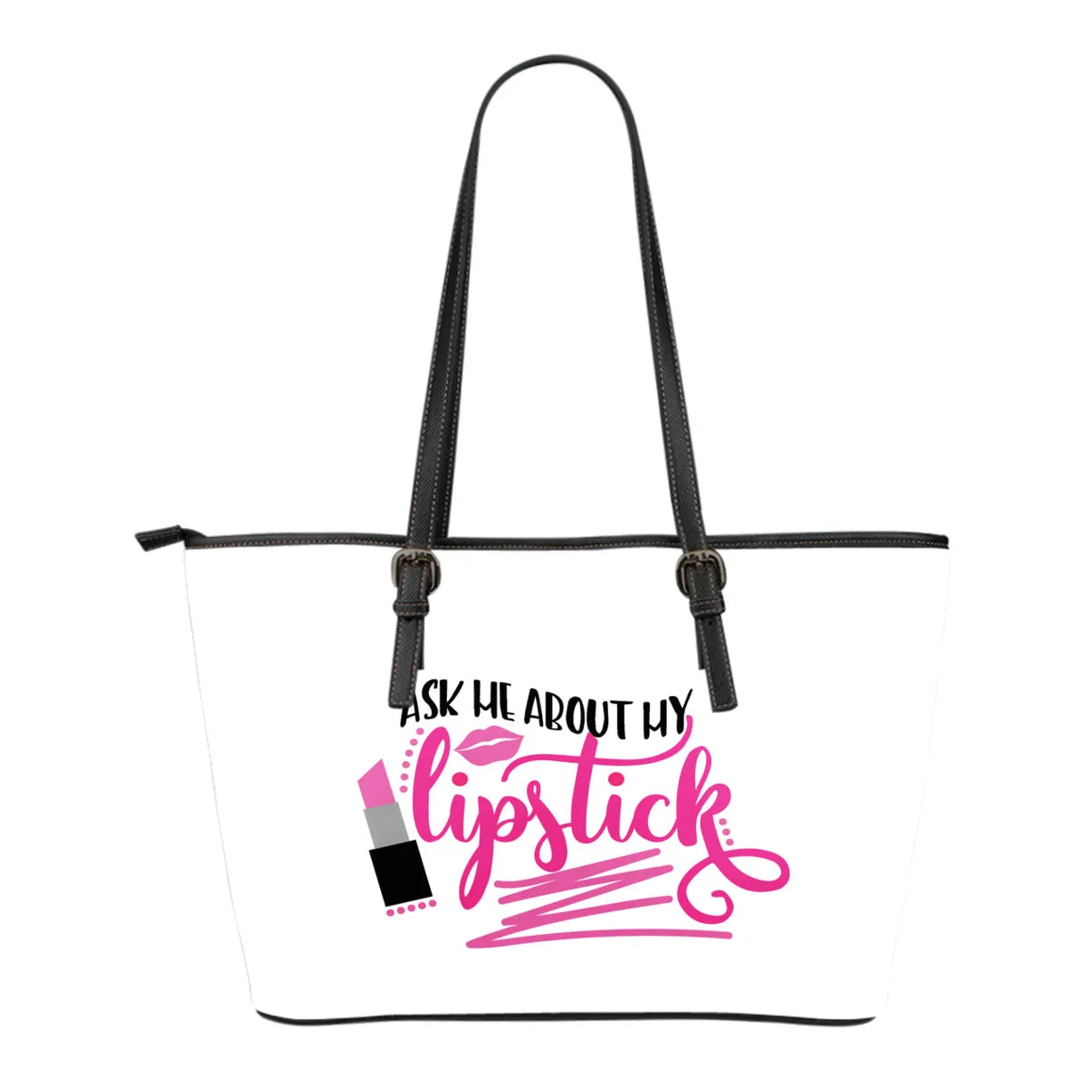 Ask Me About My Lipstick Purple Makeup Consultant Tote Bag