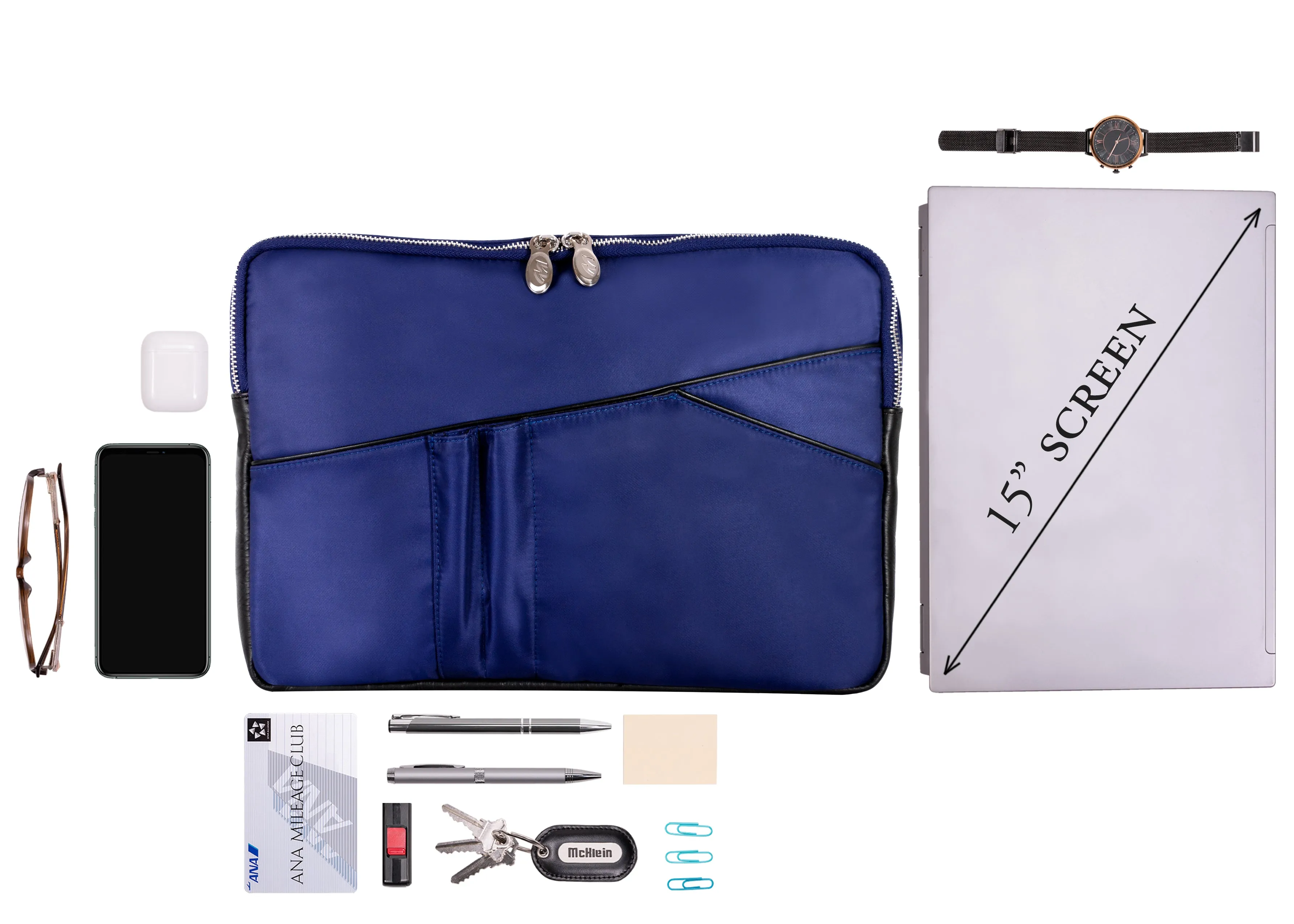 AUBURN | 15” Nylon Laptop Sleeve