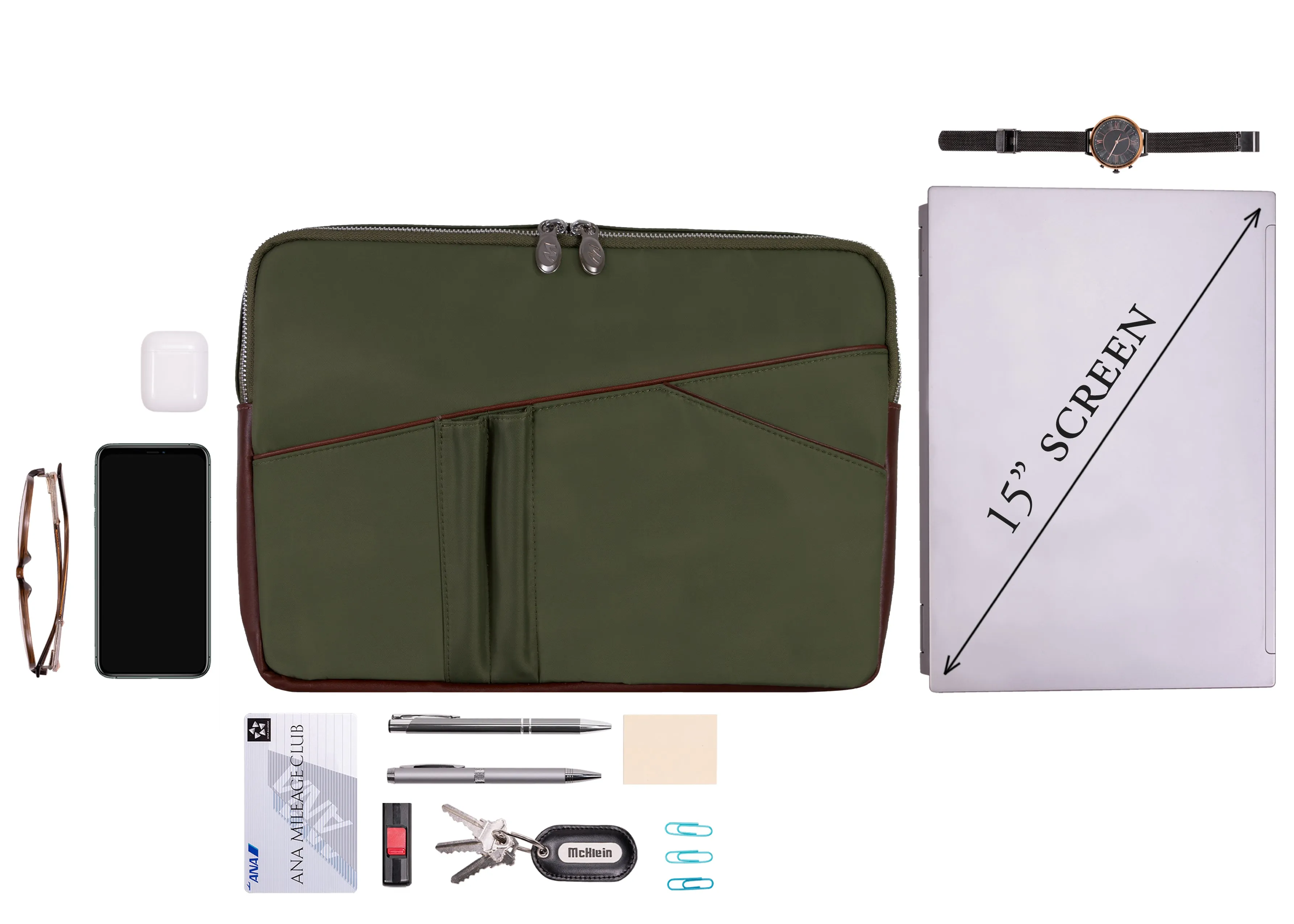 AUBURN | 15” Nylon Laptop Sleeve