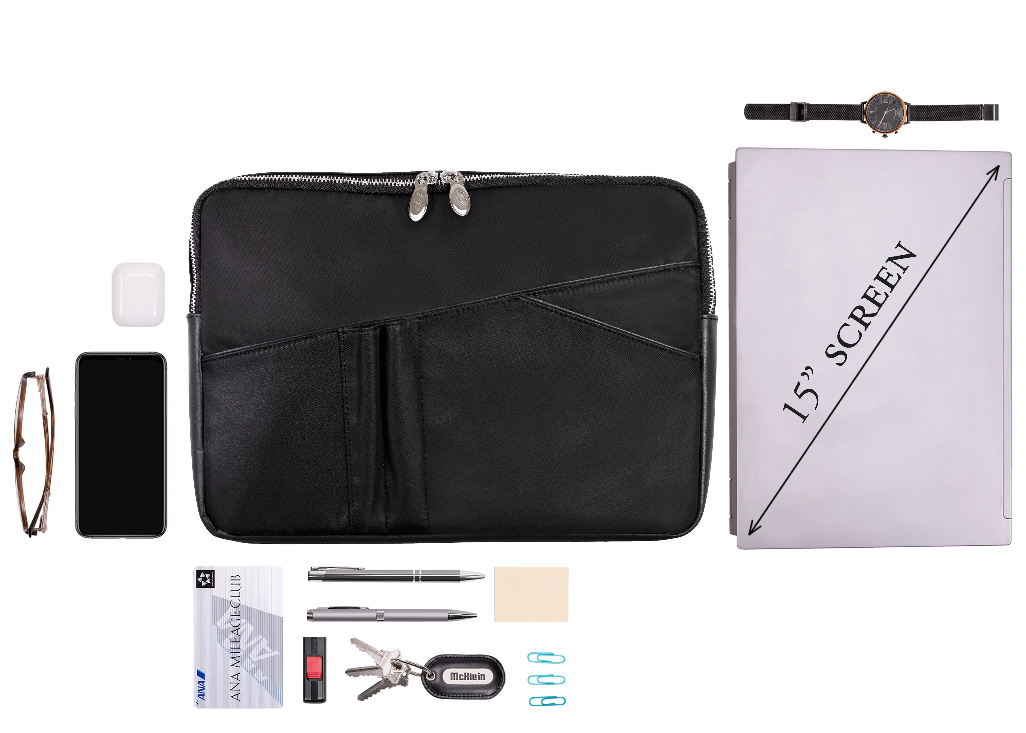 AUBURN | 15” Nylon Laptop Sleeve
