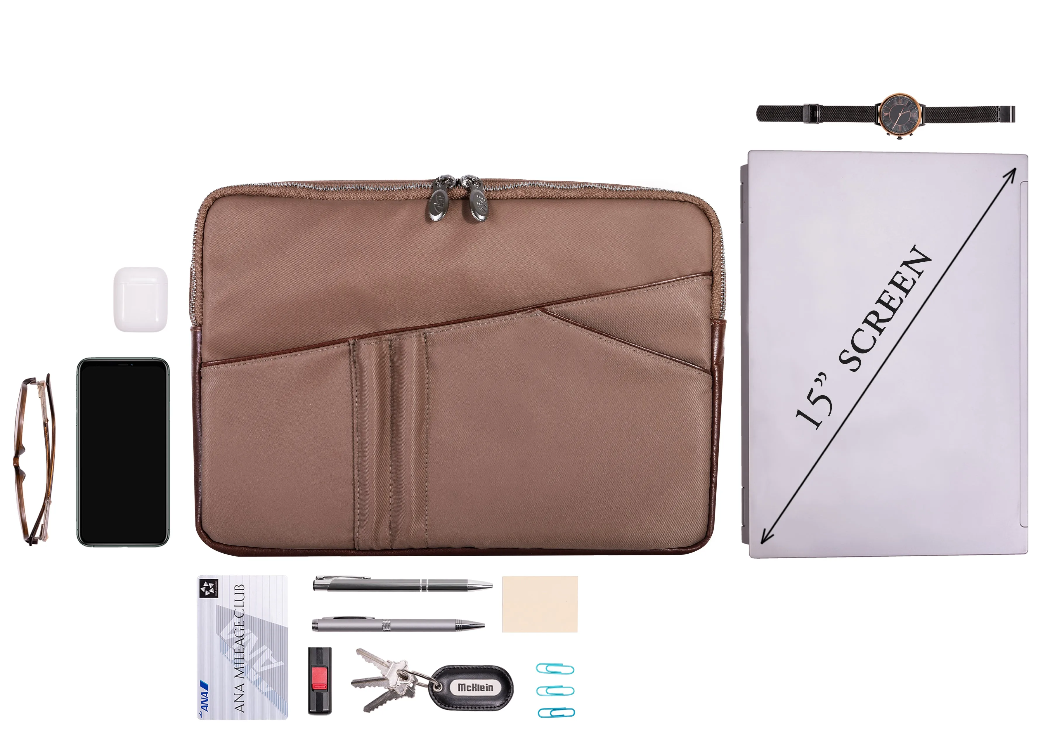 AUBURN | 15” Nylon Laptop Sleeve