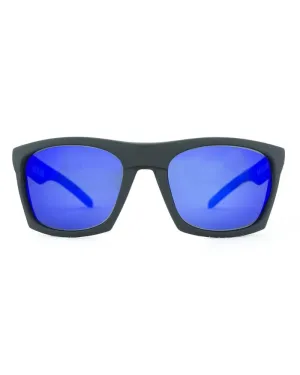 Base Camp Polarised Sunglasses - Matt Black/Blue Revo