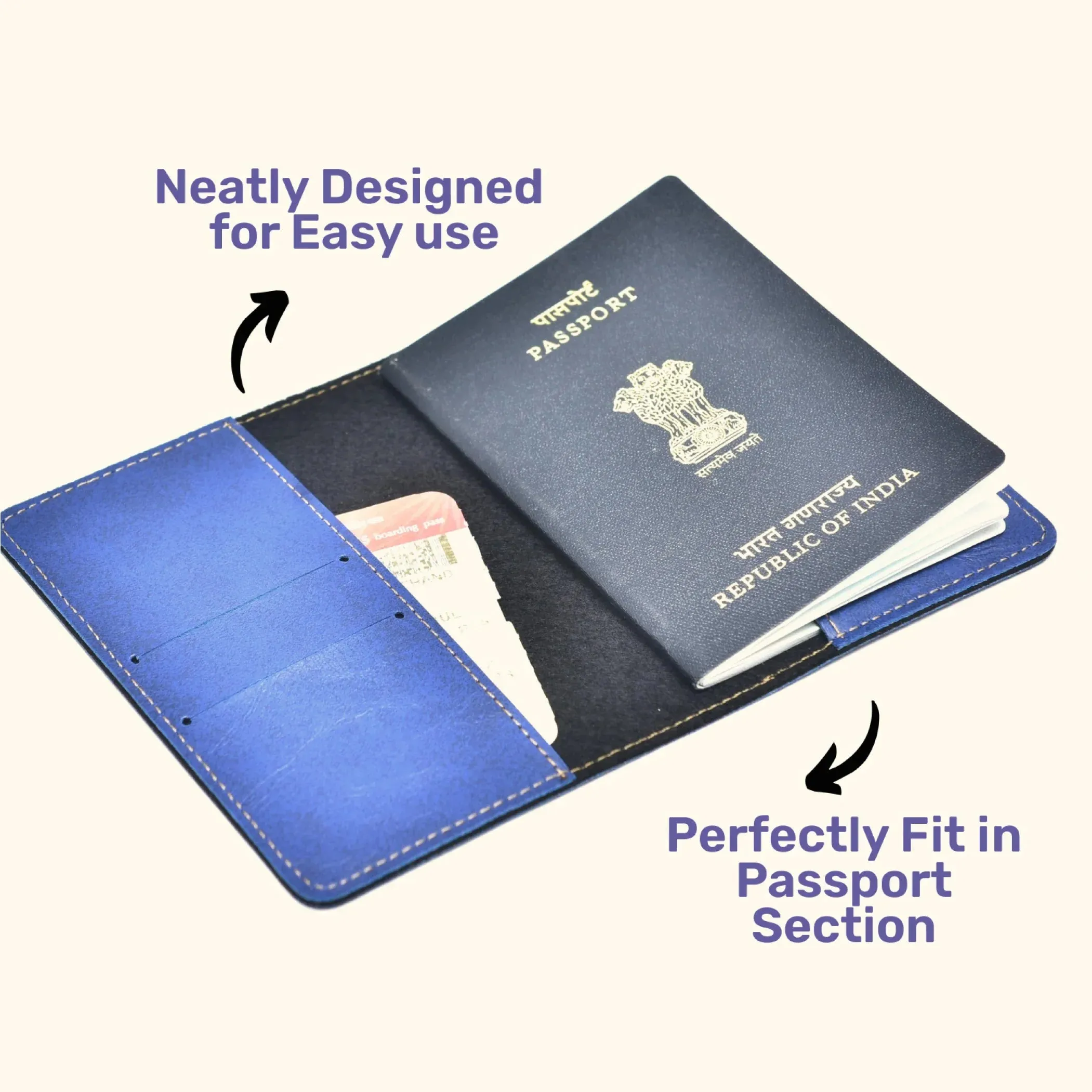 Batman 2 Print Personalised Nexon Passport Cover - Royal Blue
