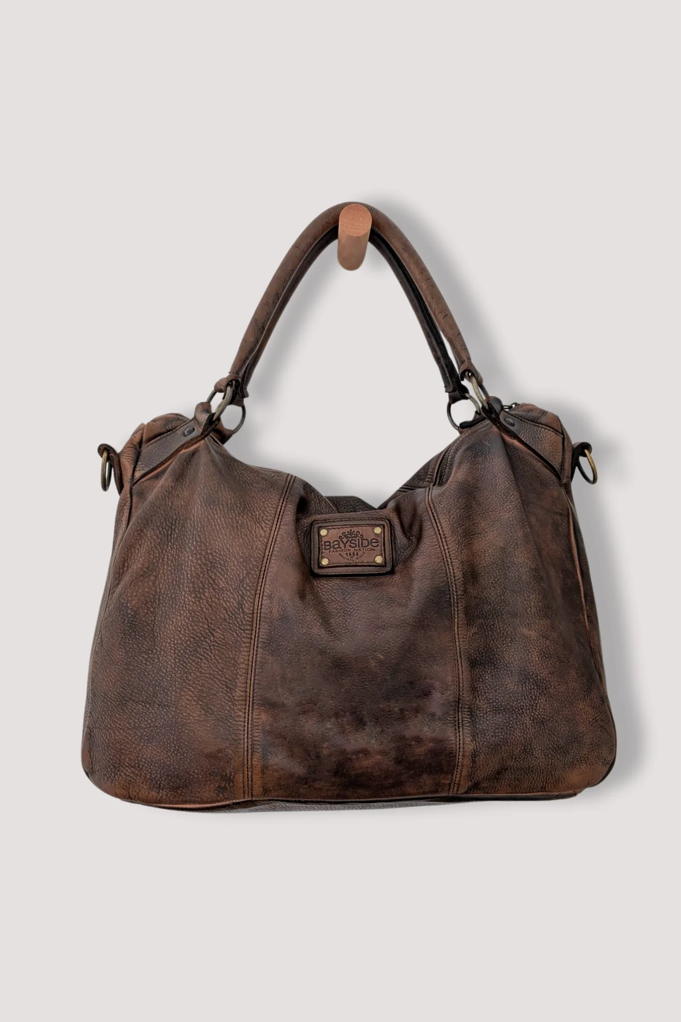 BAYSIDE84 XL Multipocket Tote & Crossbody - Cigar Brown