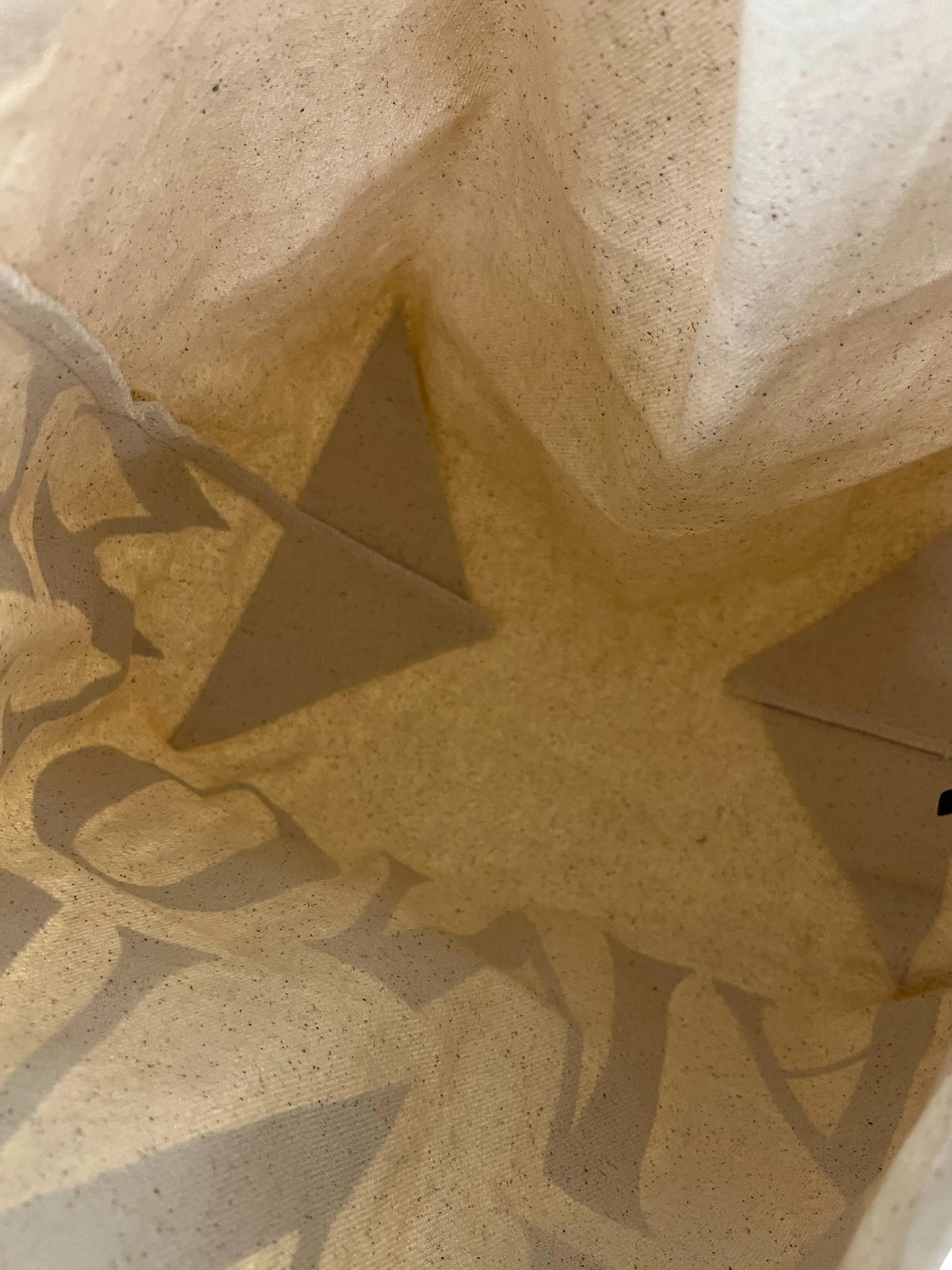 Beige Canvas Tote Bag