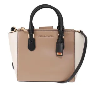 Beige CAROLYN Leather Tote Bag