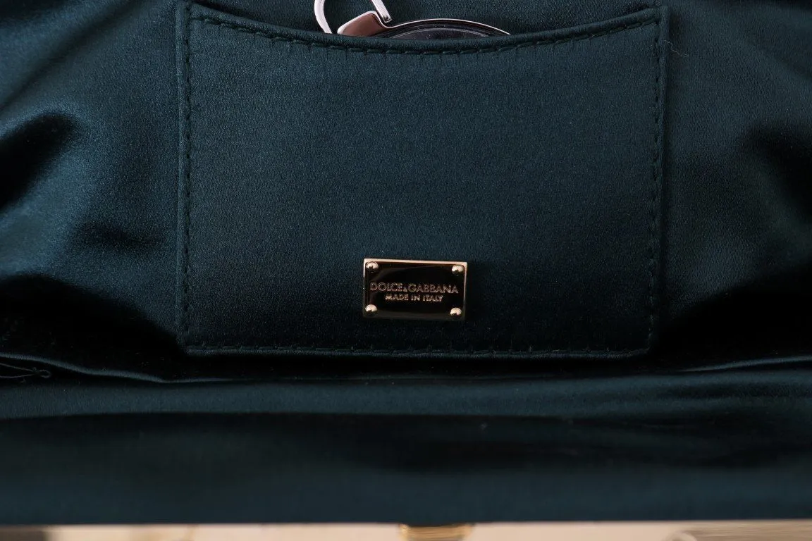 Black Crystal VANDA Sequined Clutch Bag