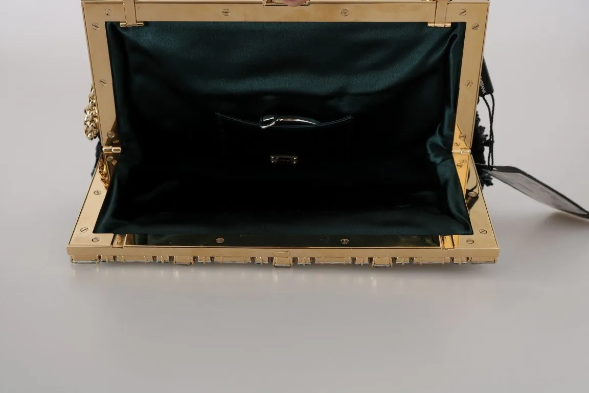 Black Crystal VANDA Sequined Clutch Bag