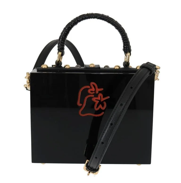 Black Plexi LED Light Leather Bag