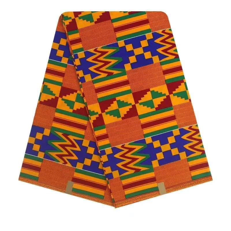 Blue African Prints Cotton Wrapper Fabric