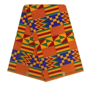 Blue African Prints Cotton Wrapper Fabric