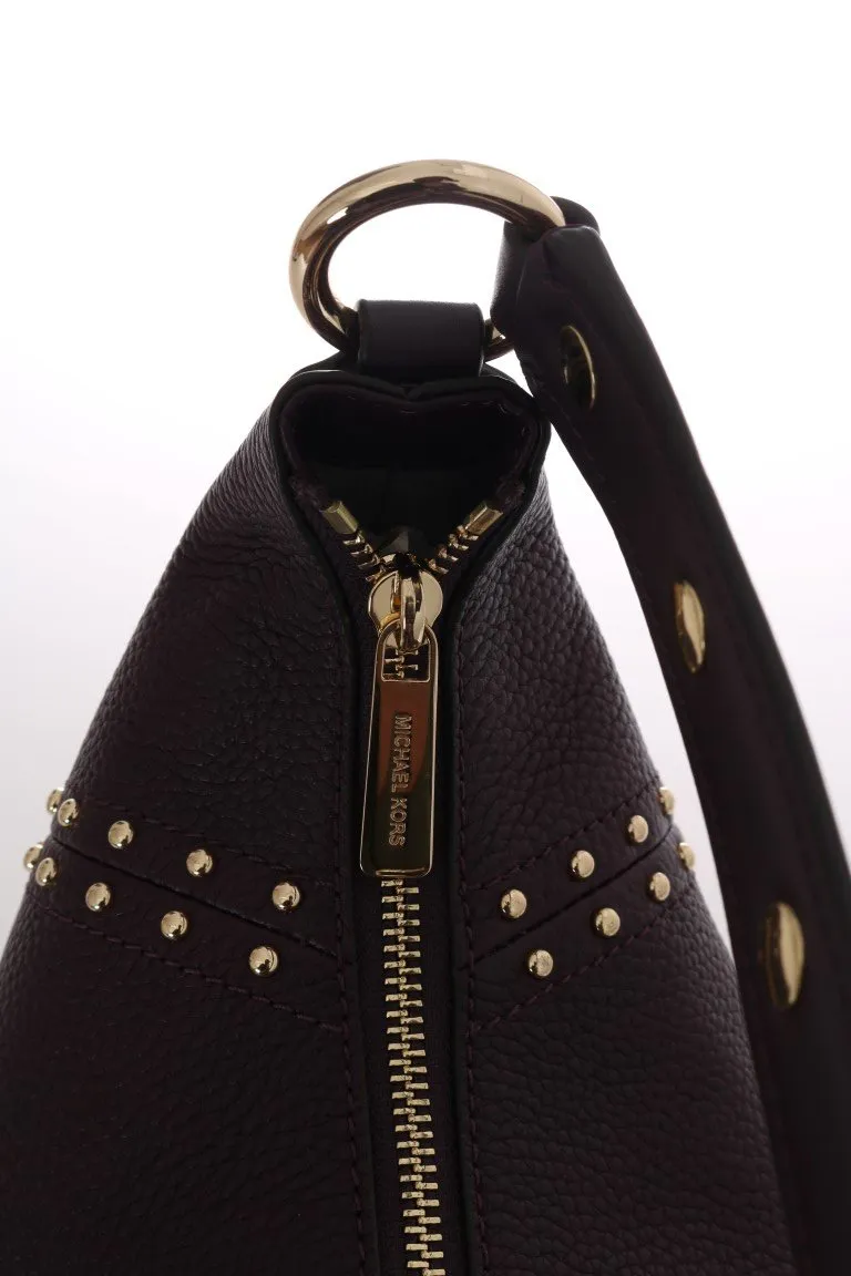 Bordeaux ARIA Leather Shoulder Bag