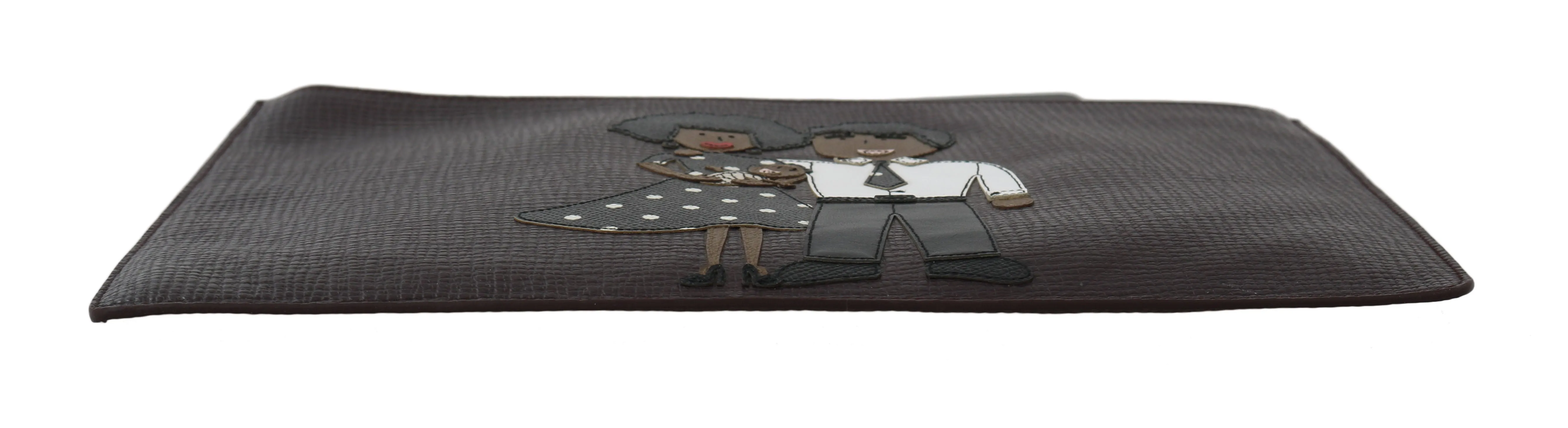Bordeaux Leather Folder Clutch Document #dgfamily Bag