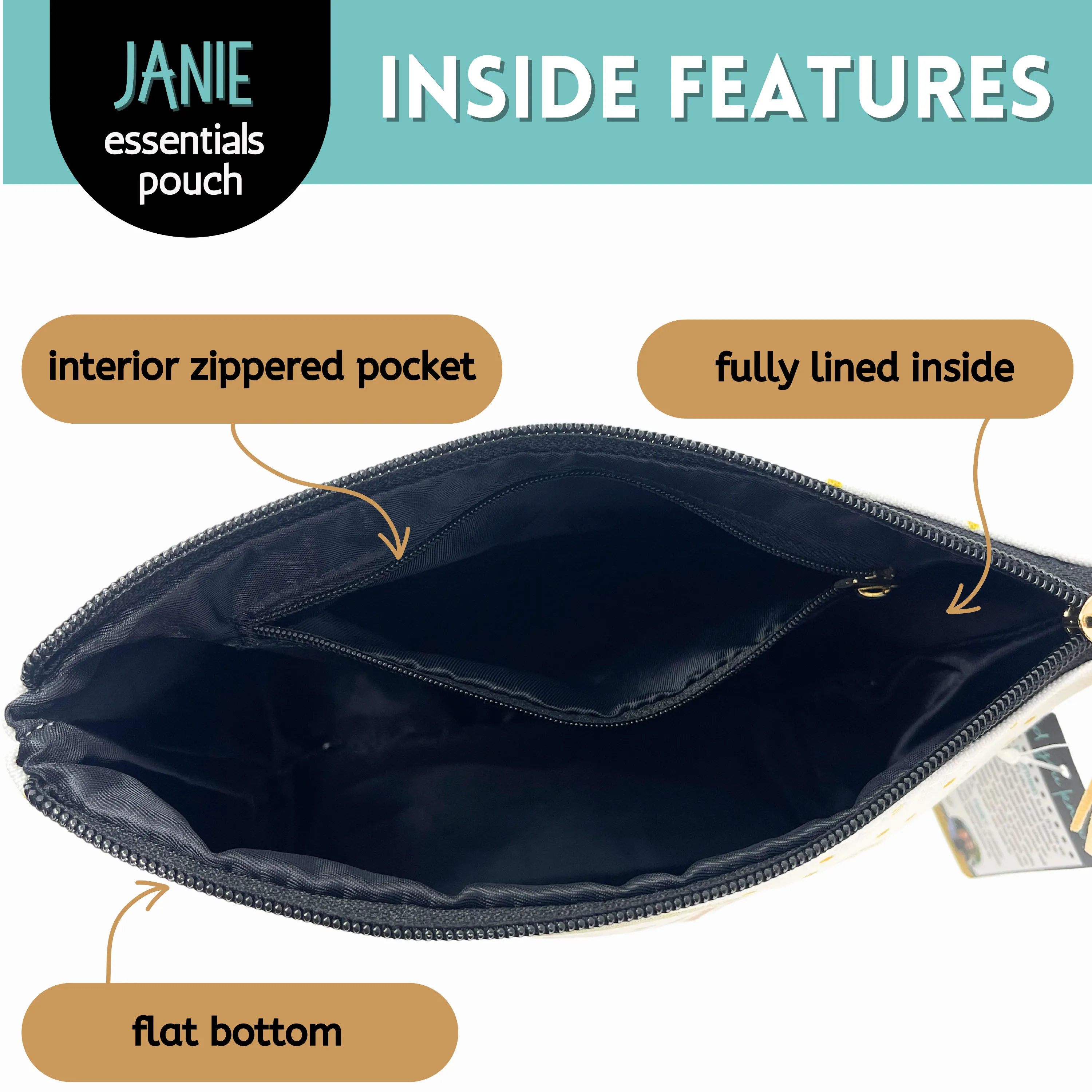 Bride Janie Zippered Pouch