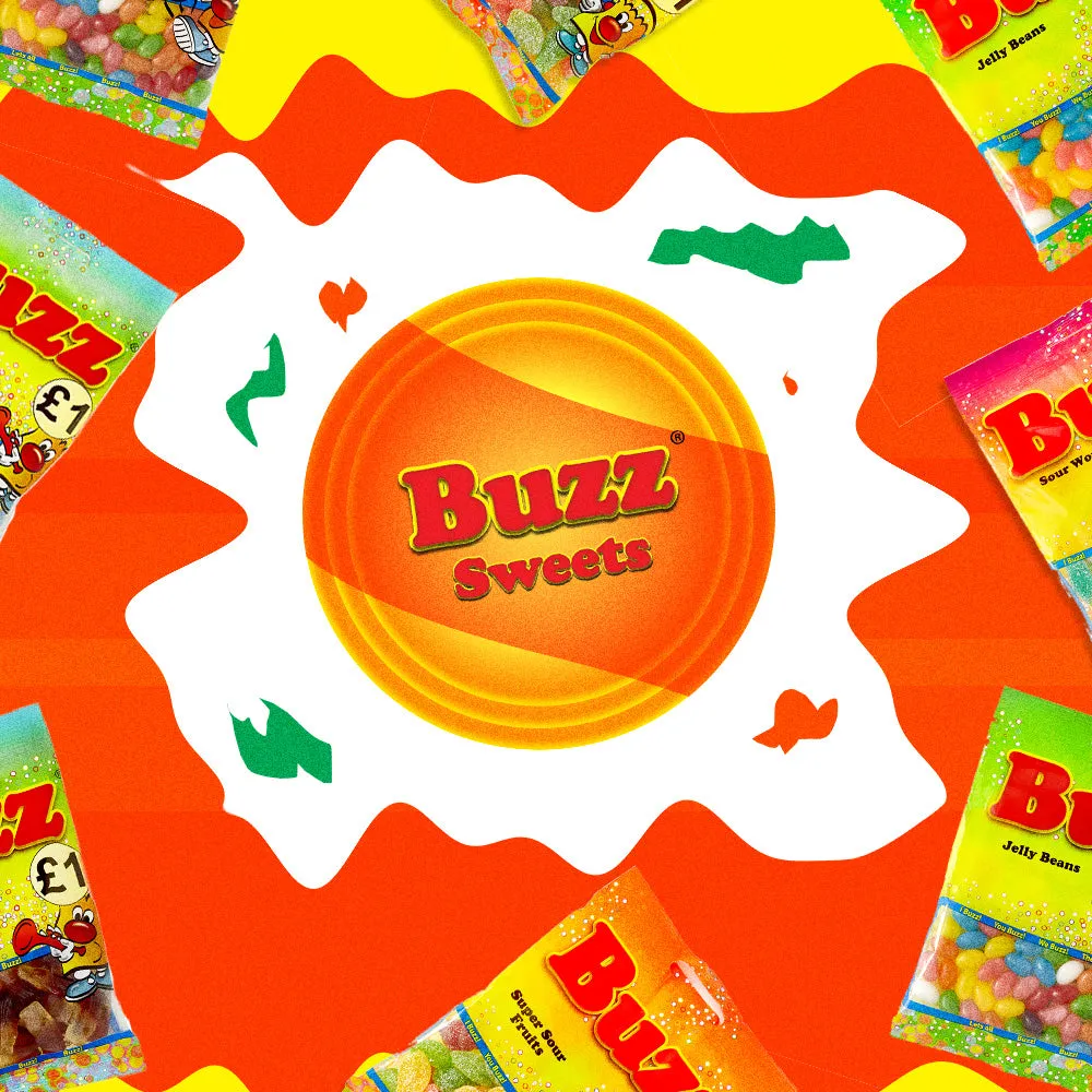 Buzz Sweets Mini Strawberry Pencils | Bulk Bags