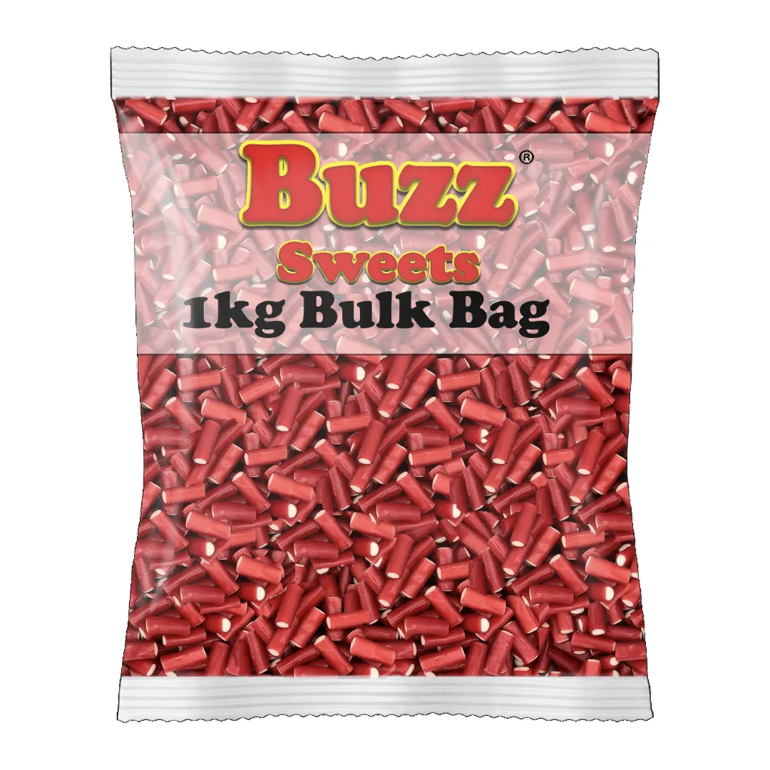 Buzz Sweets Mini Strawberry Pencils | Bulk Bags