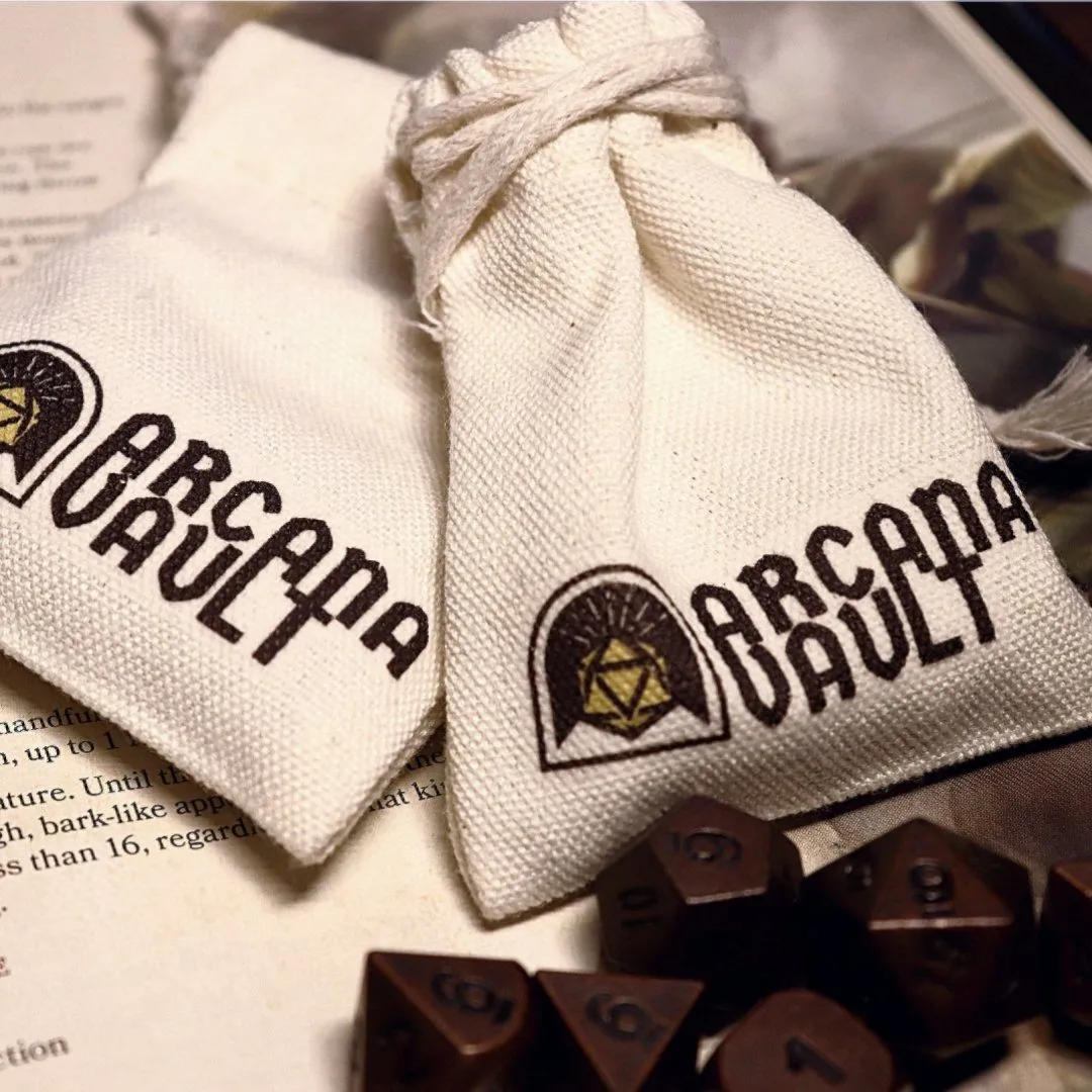 Canvas Drawstring Dice Bag