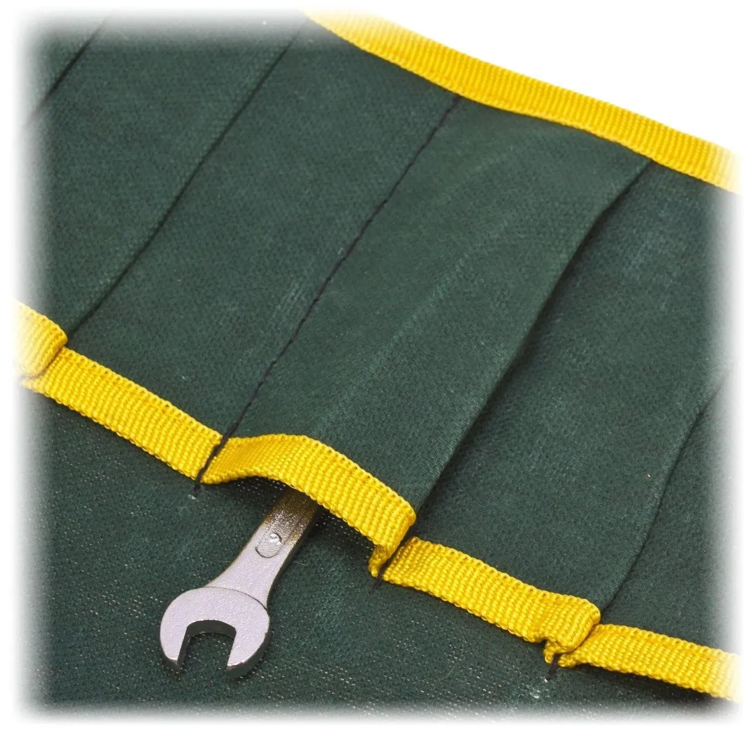 Canvas Tool Roll Water Resistant Folding Compartment Storage Pouch - 16 Pocket