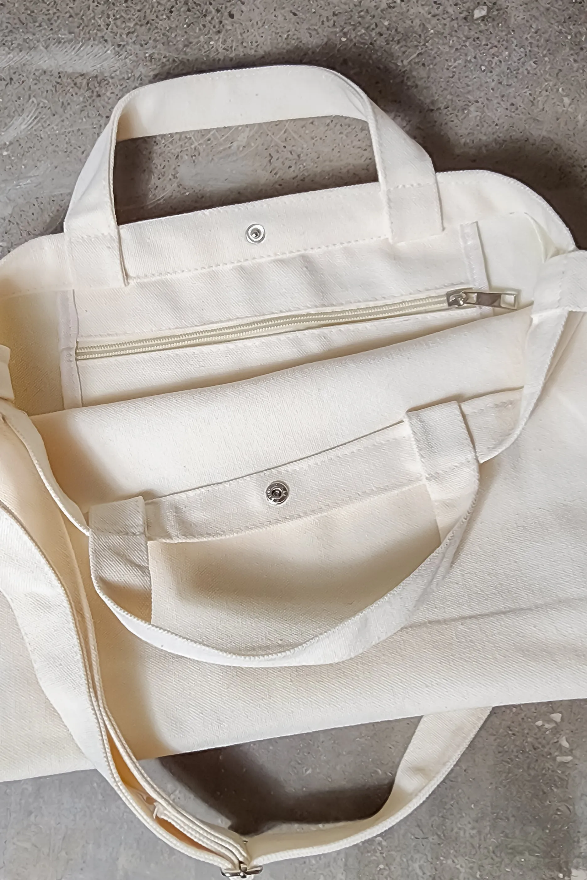 Canvas Tote Bag - Cream Sand