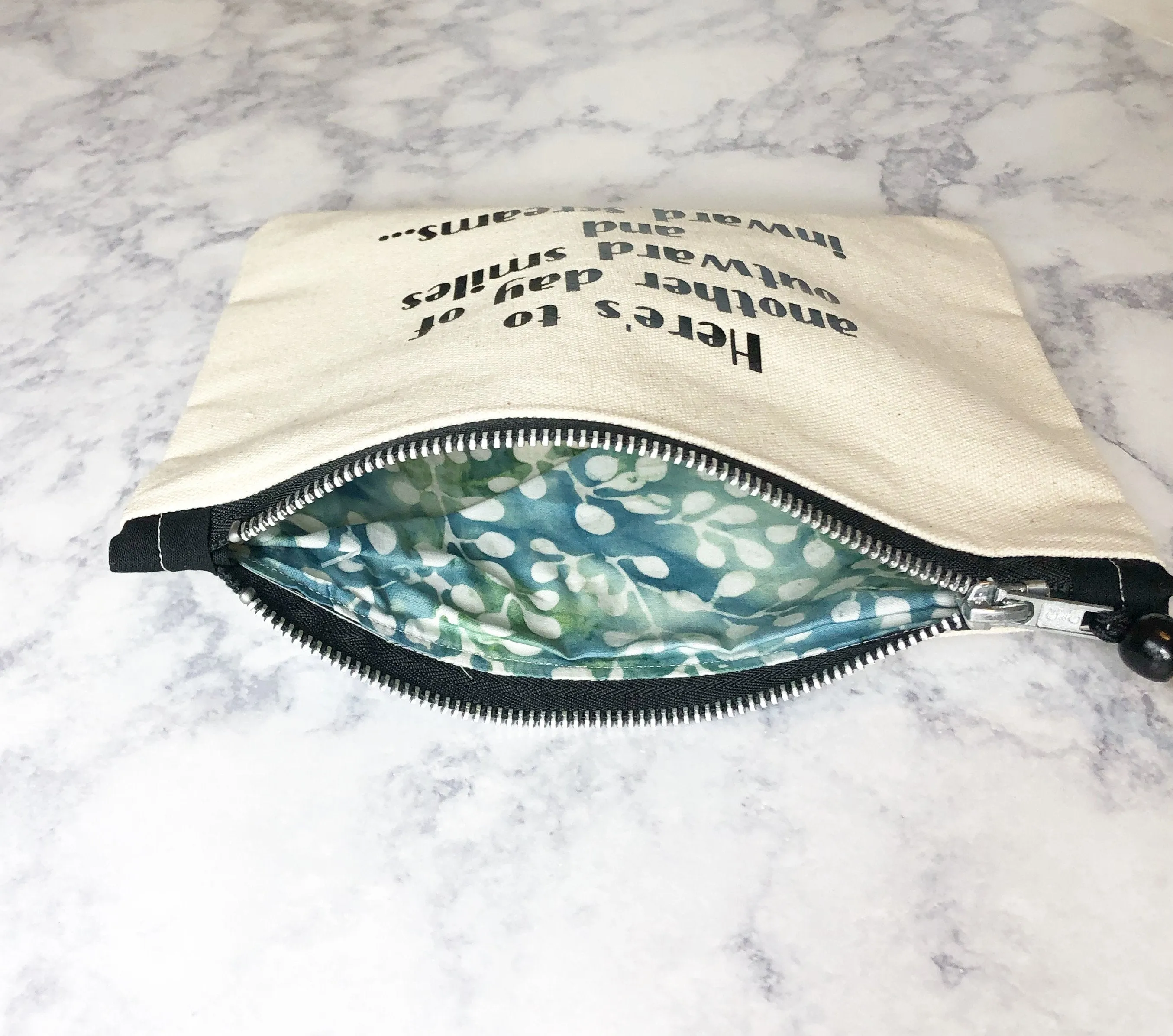 Canvas Zip Bag Lined - Yet you are still talking