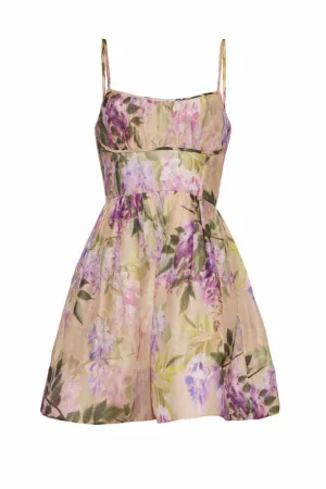 Cara Cara - Alba Mini Dress in Wisteria Ginger Root