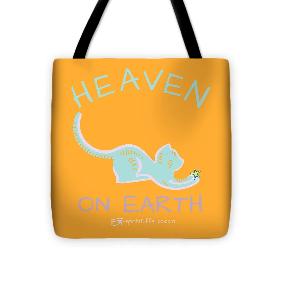 Cat/kitty Heaven On Earth - Tote Bag