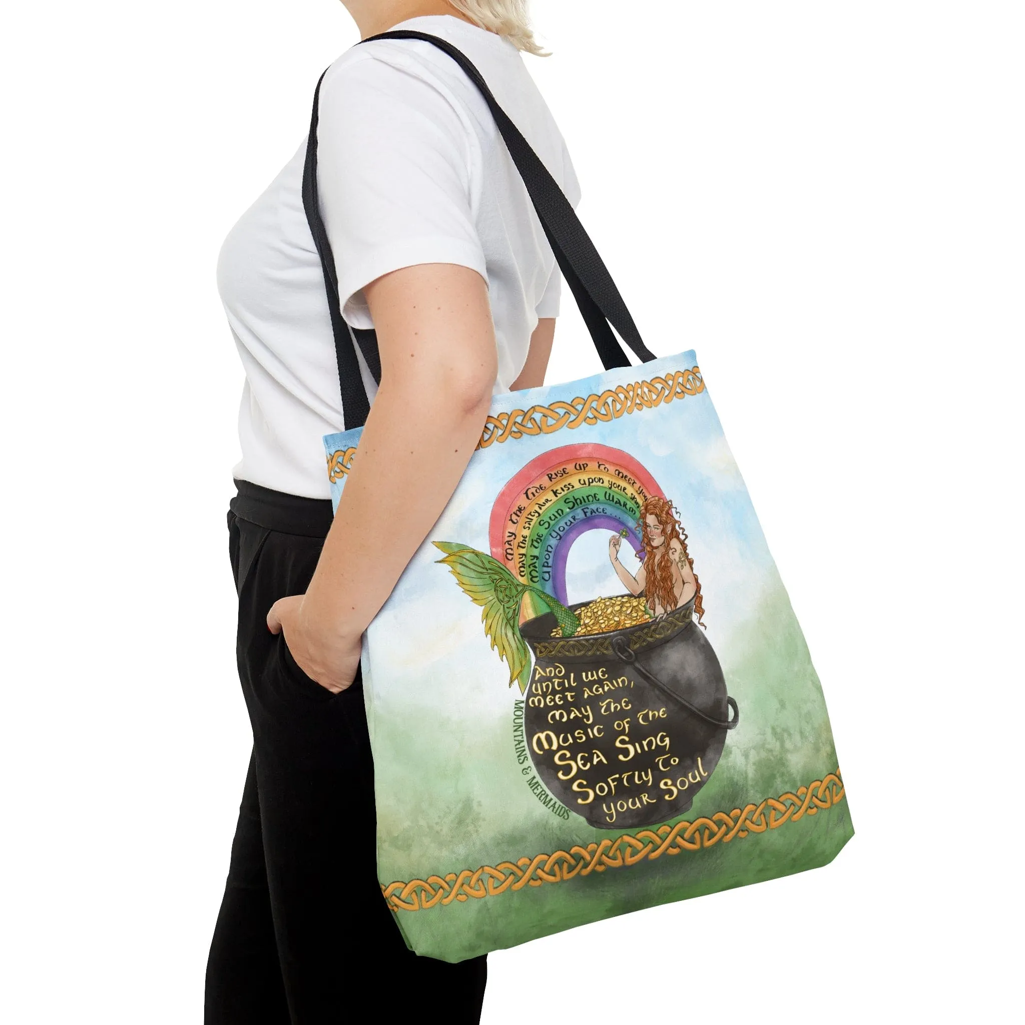 Celtic Mermaid Tote Bag Celtic Knot