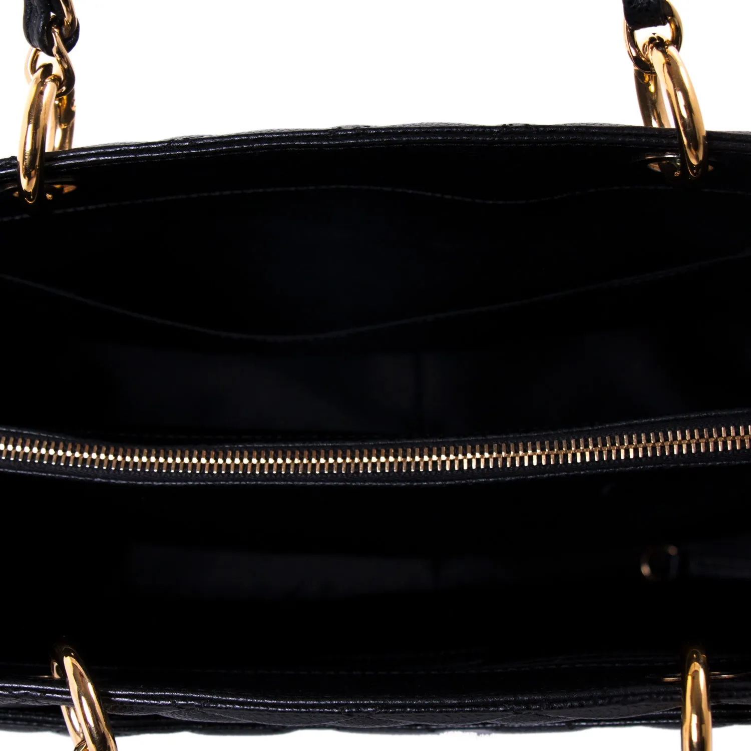 Chanel Black Caviar Grand Shopping Tote Bag