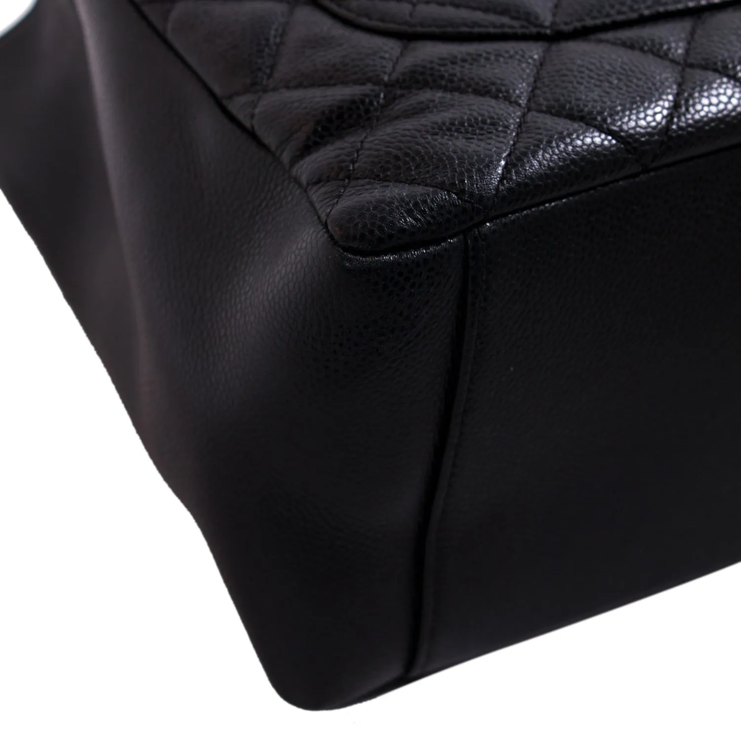 Chanel Black Caviar Grand Shopping Tote Bag