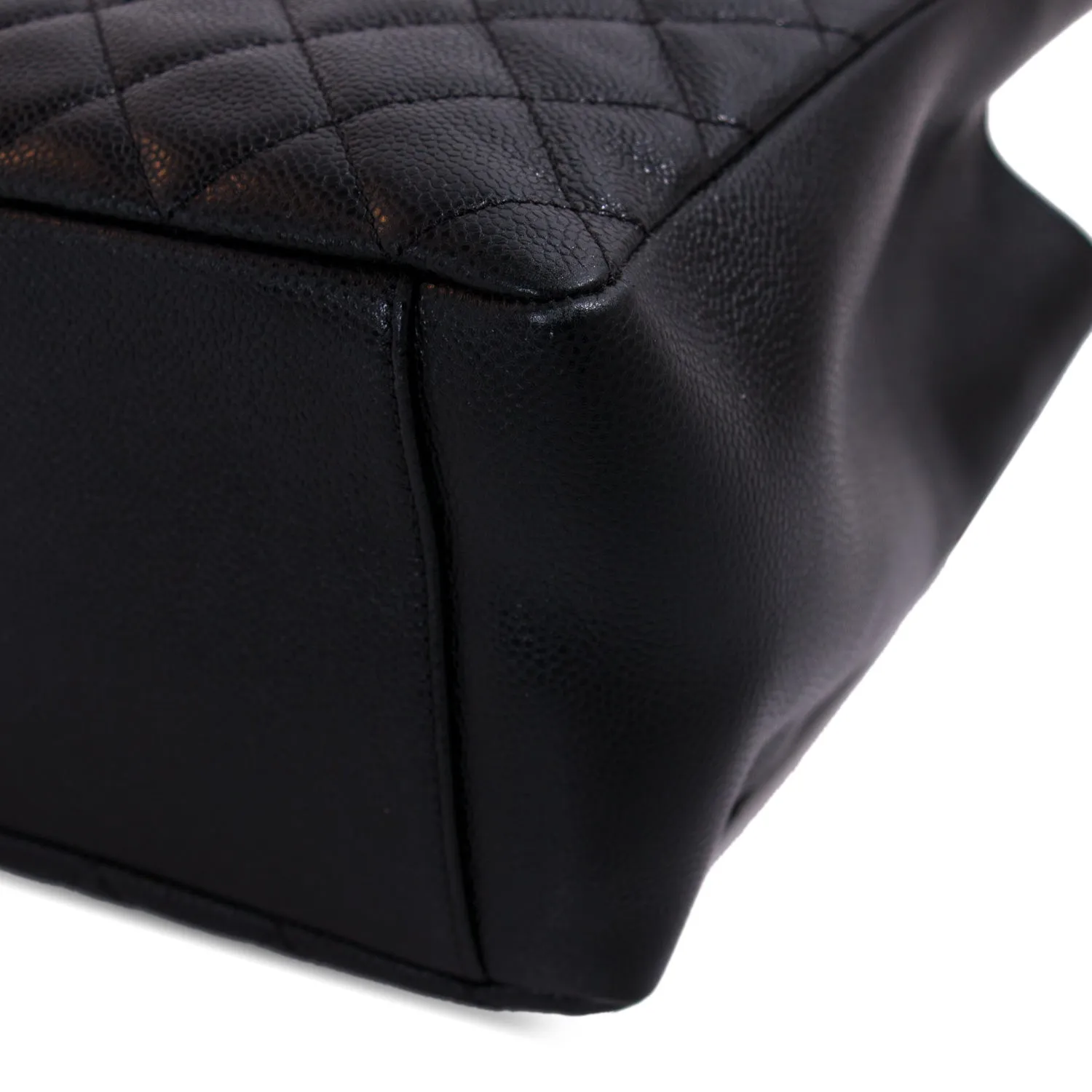 Chanel Black Caviar Grand Shopping Tote Bag