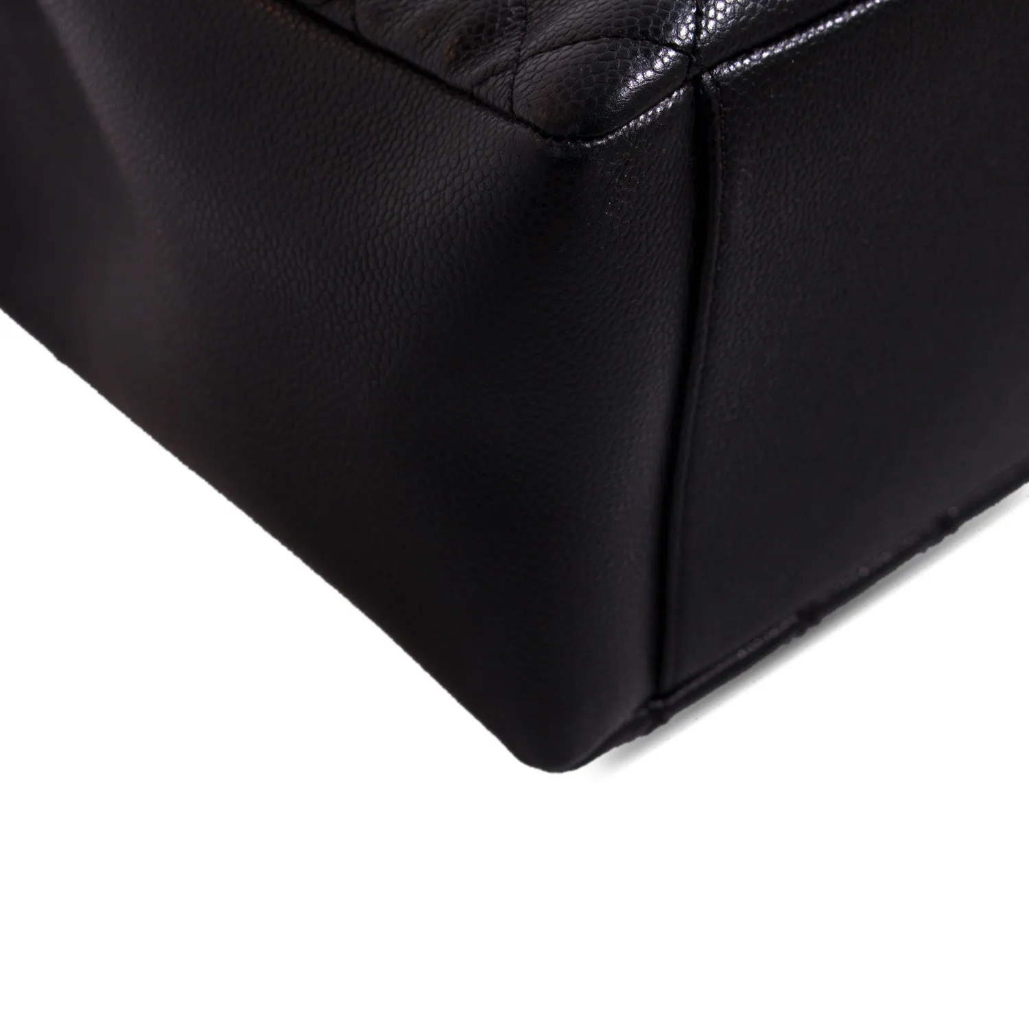 Chanel Black Caviar Grand Shopping Tote Bag