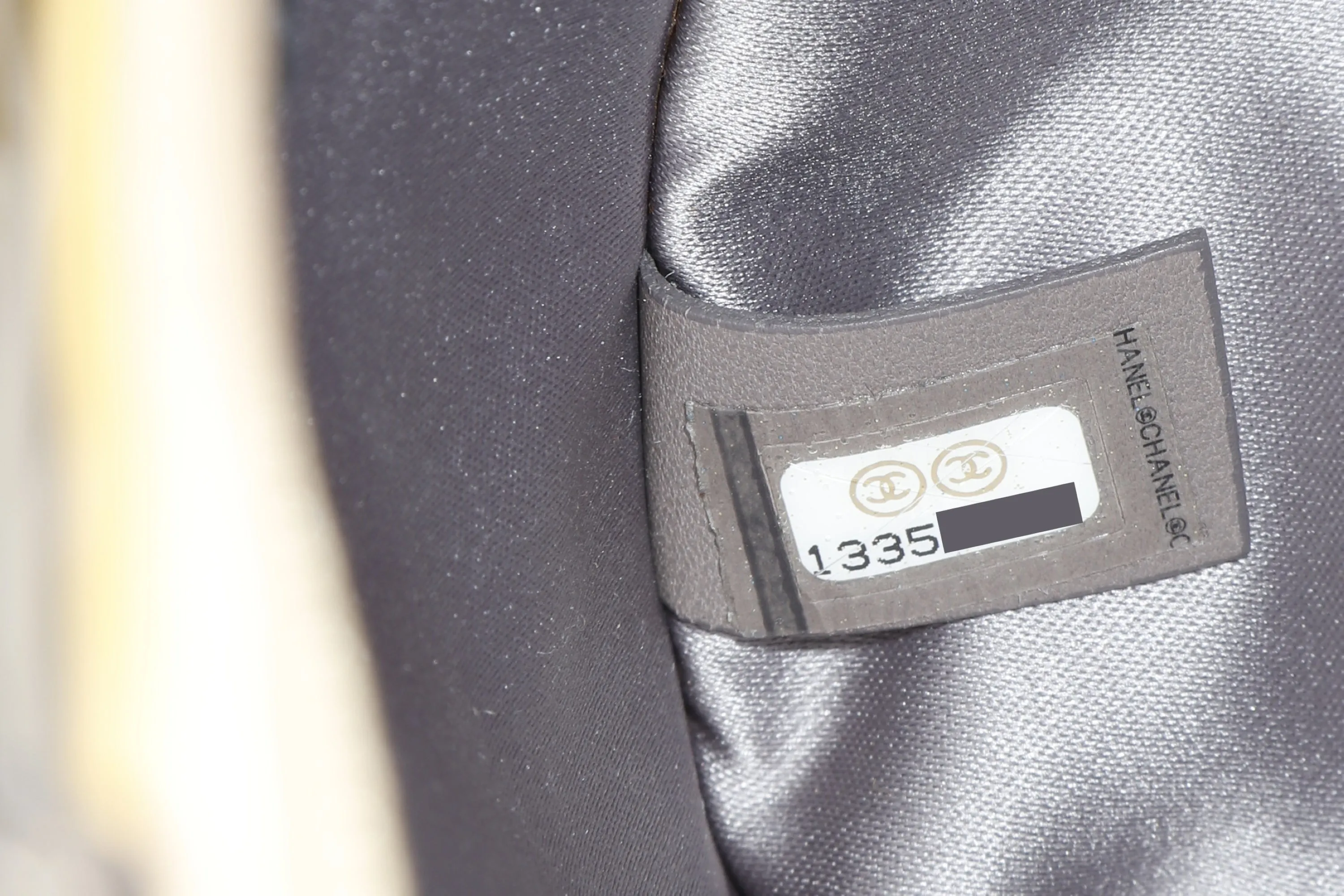 CHANEL EMBOSSED GOLD PATENT LUCKY SYMBOLS BAG (1335xxxx) SILVER HARDWARE, NO CARD, DUST COVER & BOX