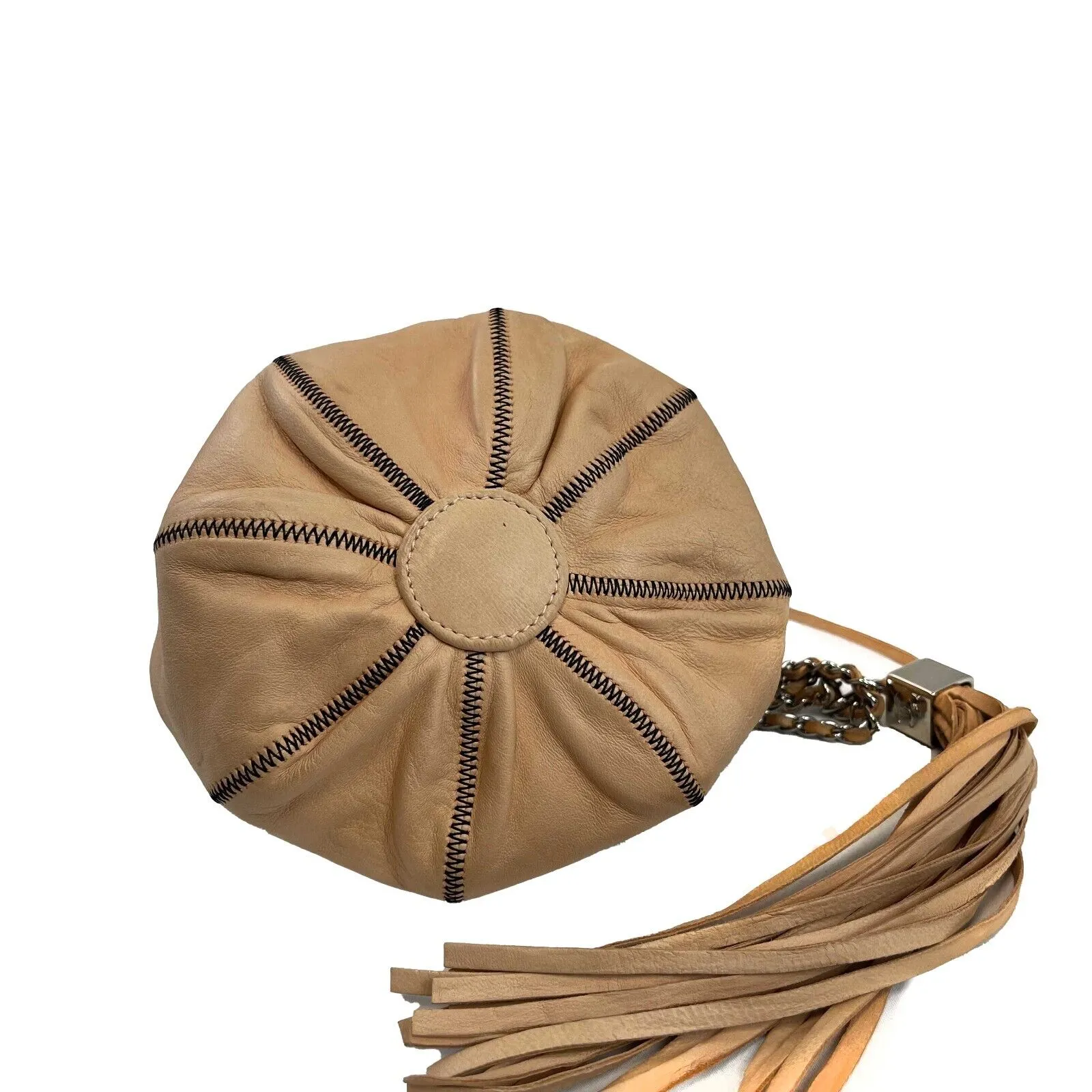 Chanel Reversible Mini Sac Cordon Peach Handbag