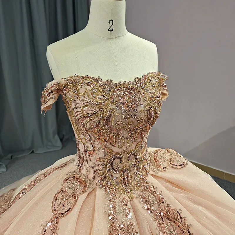 Classic Organza with Embroidery Cap Sleeve Sequined Quinceanera Dresses Sweet 16 Dresses