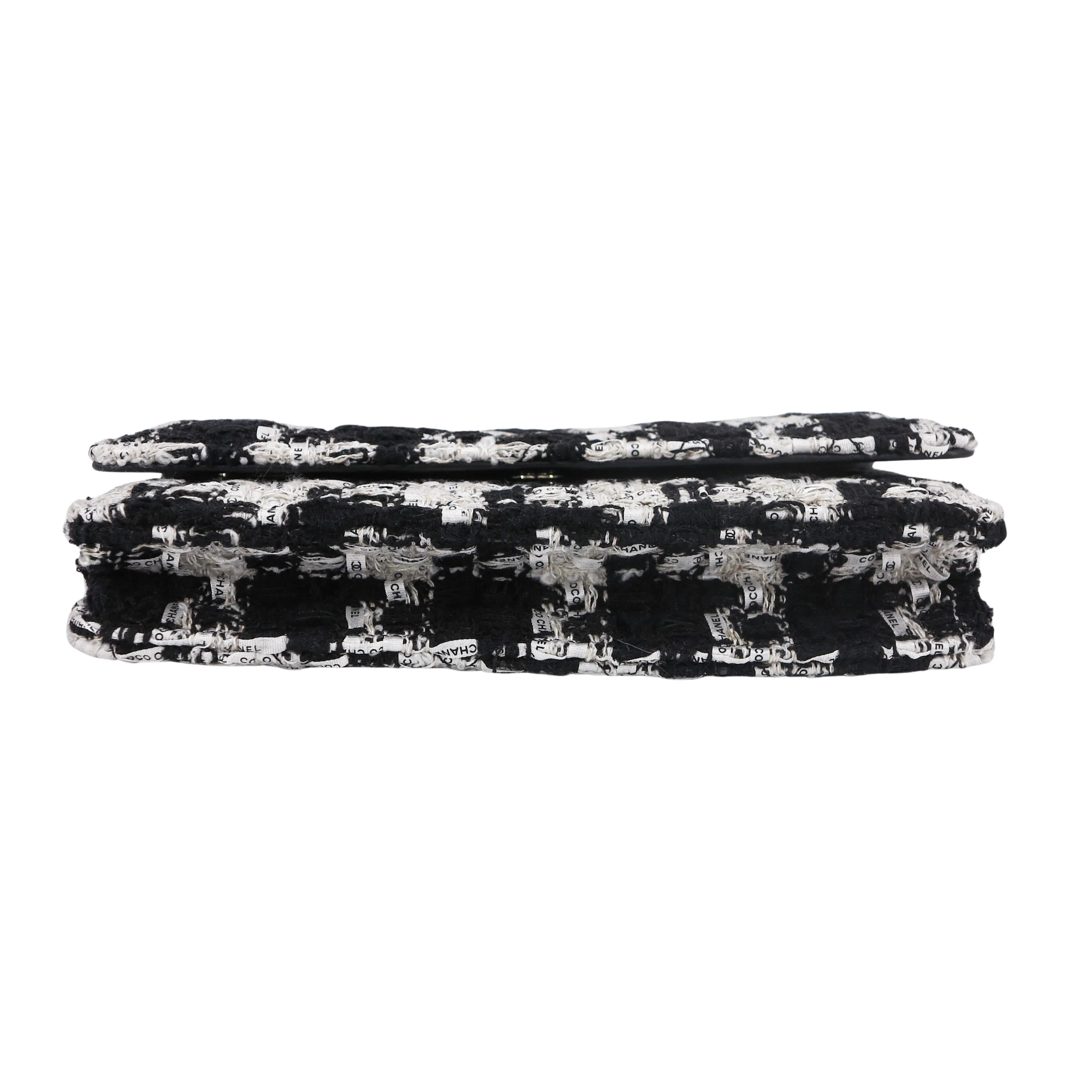Classic Wallet On Chain WOC in 20S Ribbon Houndstooth Tweed