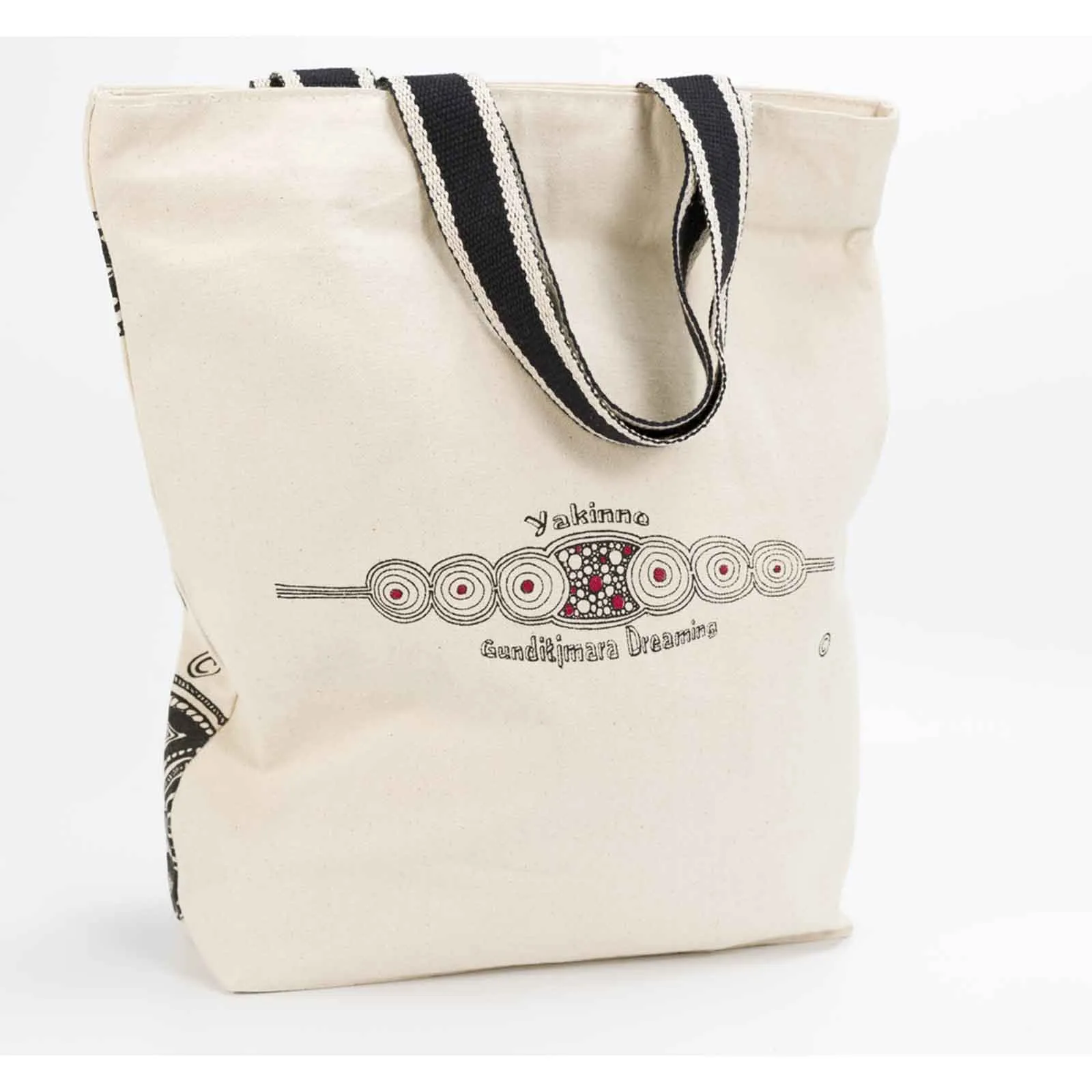 Cotton-Canvas Shopping Bag River Kangaroos 43x40cm