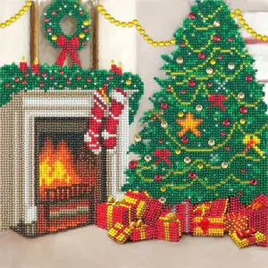 Cozy Christmas FRAMED CANVAS KIT 30x30cm