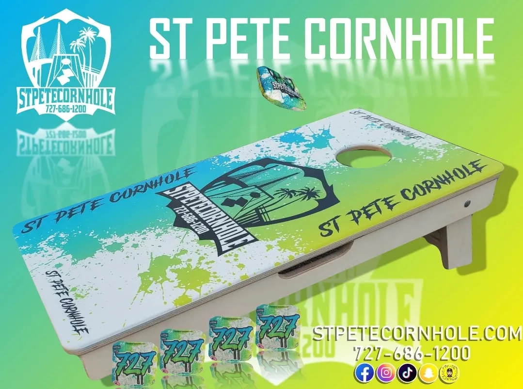 Custom 16″ by 32″ Mini Vacation Cornhole Boards