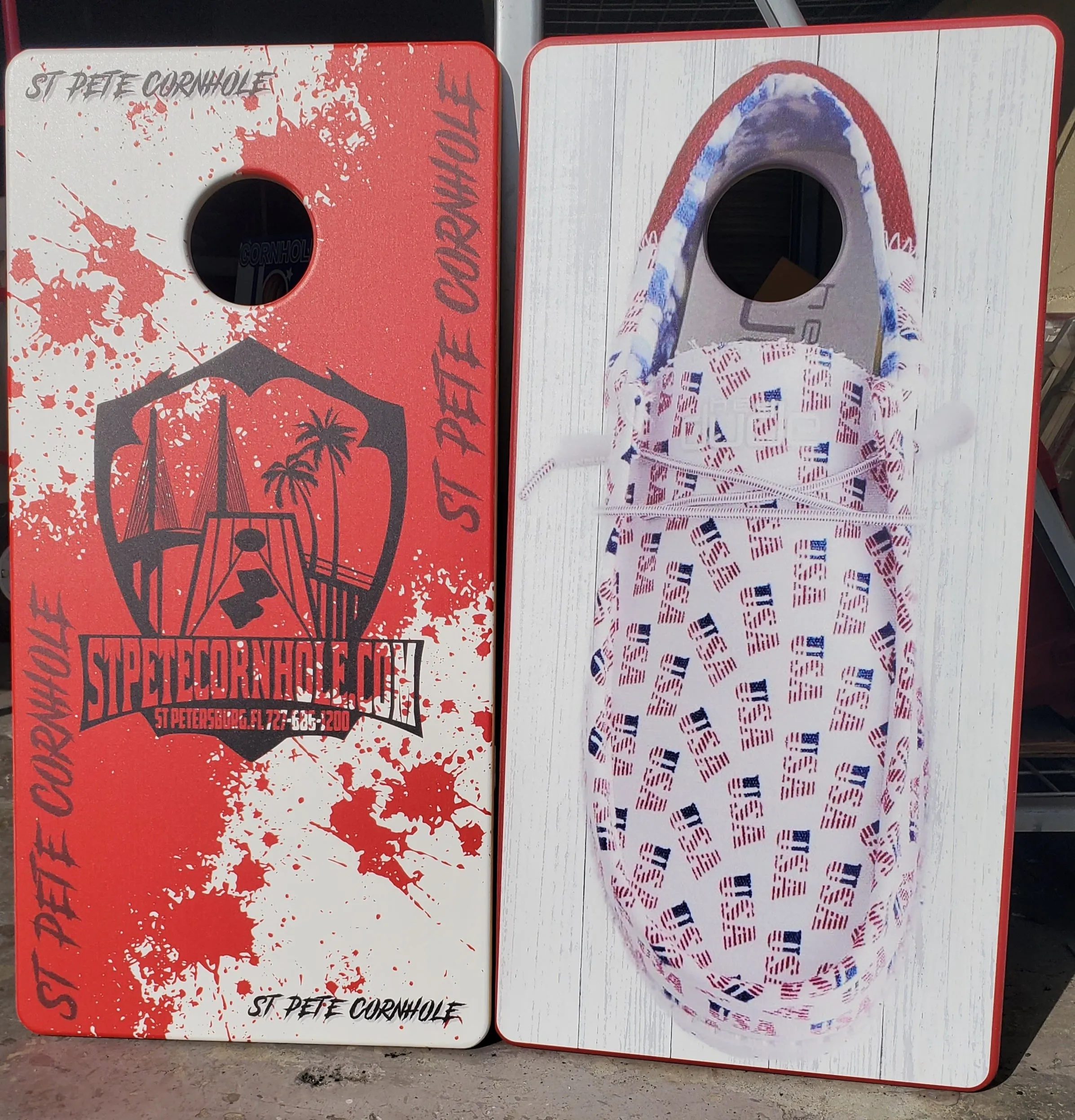 Custom 16″ by 32″ Mini Vacation Cornhole Boards