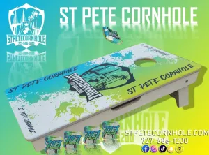 Custom 16″ by 32″ Mini Vacation Cornhole Boards