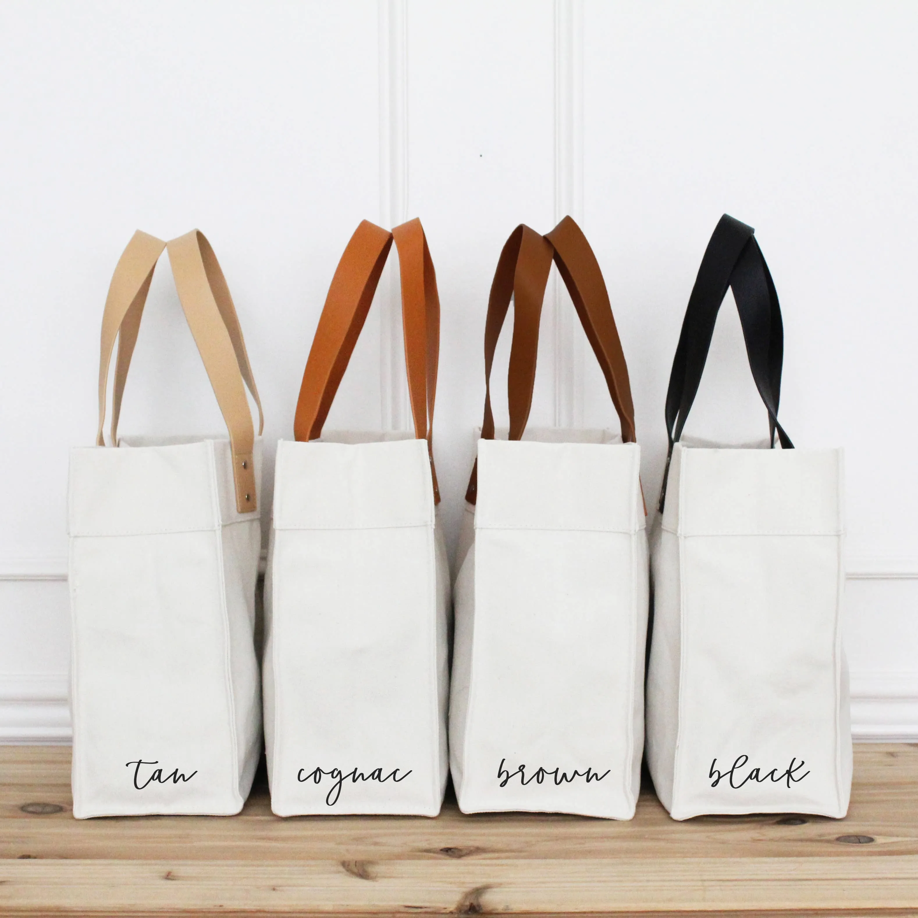 Custom City Love Market Tote: Black