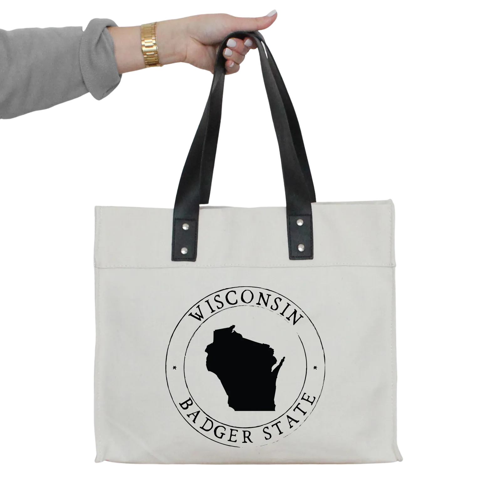 Custom State Emblem Market Tote