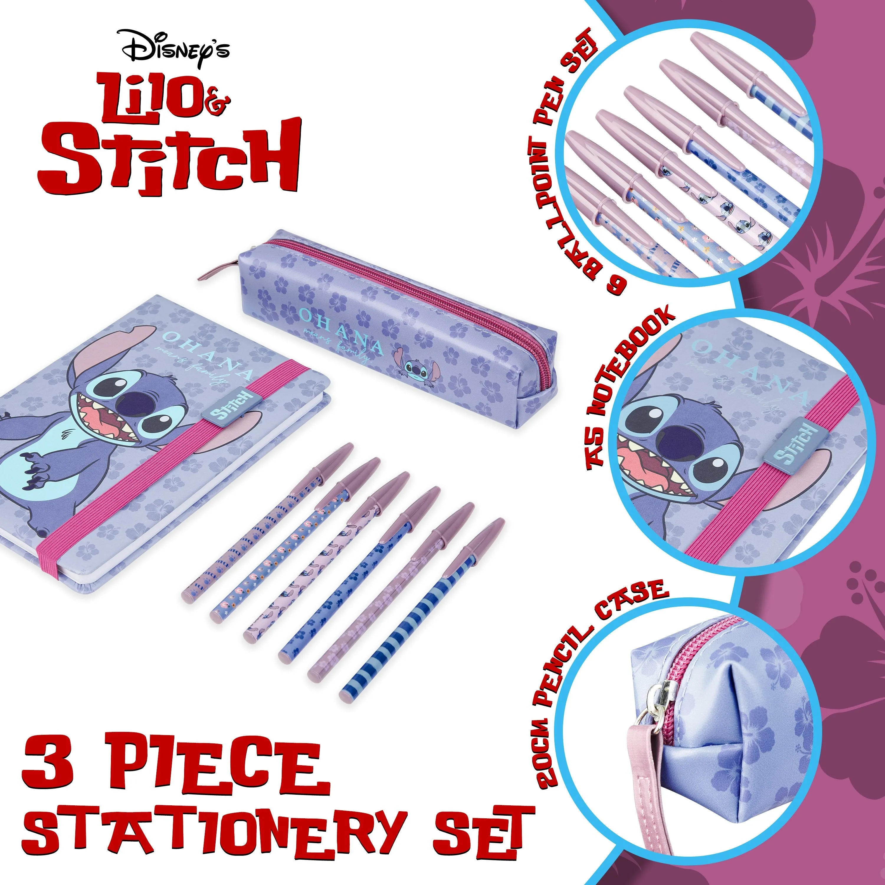 Disney Stationary Supplies, Stitch Stationary Sets, Cute Stationary Gifts For Girls