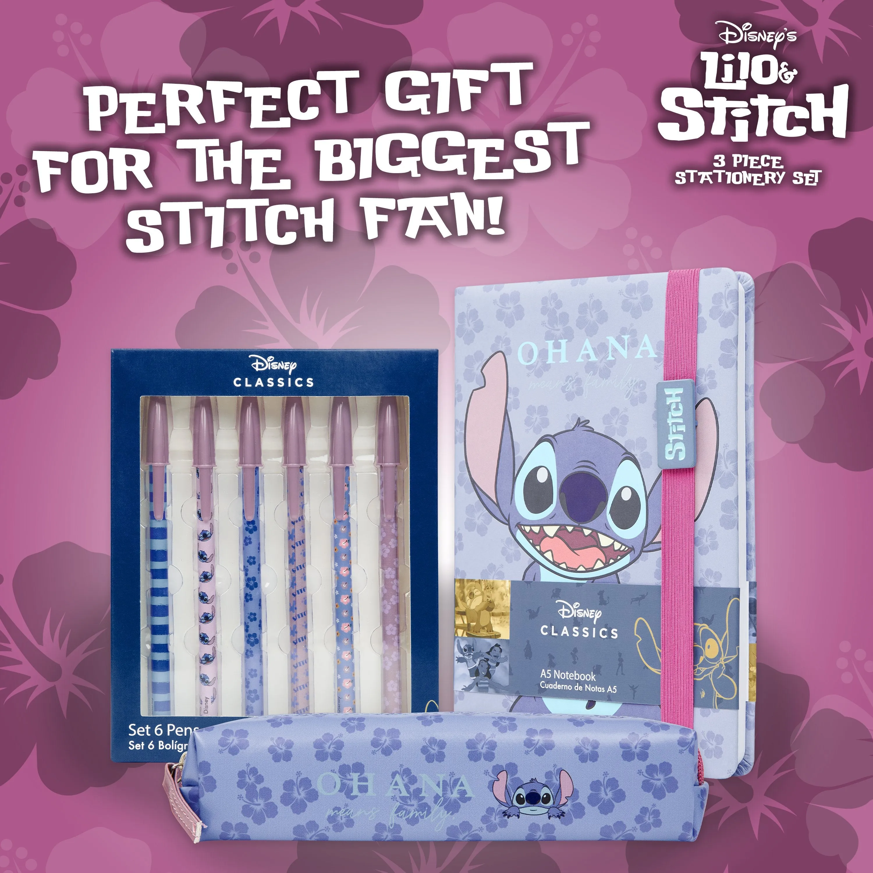 Disney Stationary Supplies, Stitch Stationary Sets, Cute Stationary Gifts For Girls
