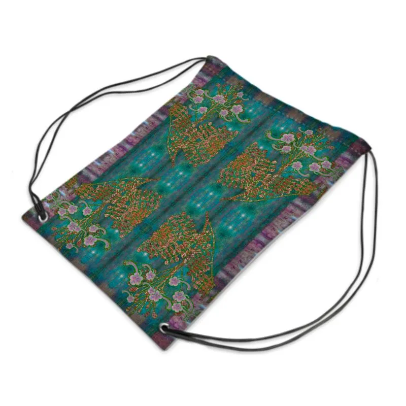 Drawstring Waterproof Bag (WindSong Flower) RJSTH@Fabric#4 RJSTHS2021 RJS