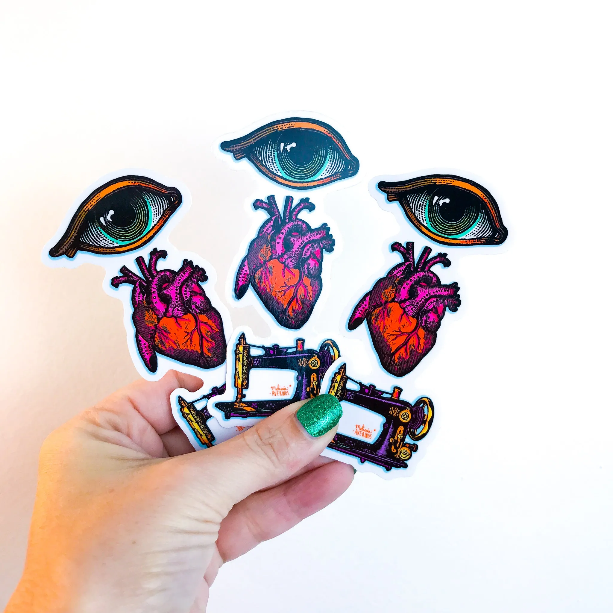 EYE HEART SEWING sticker